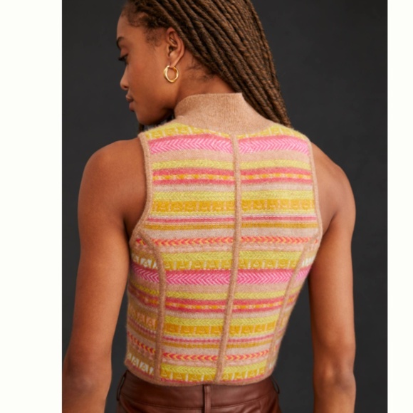 Worn 1x Anthropologie Cashmere Sweater Tank XS Perfect for the Holidays! - Picture 3 of 3